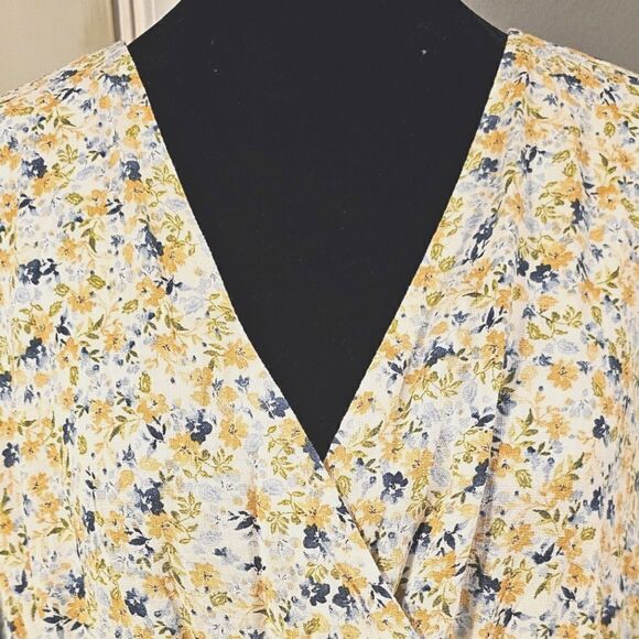 Maxi Rayon Slub Surplice Wrap Dress - Picture 4 of 9